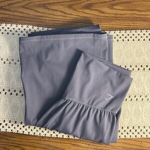 💙 LIKE NEW GYMSHARK ELEVATE FLARED LEGGINGS Size Medium